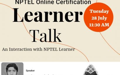 NPTEL online certification Learner Talk| Read More